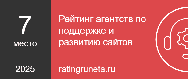 Рейтинг агентств по поддержке и развитию сайтов